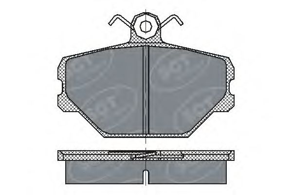 Комплект тормозных колодок, дисковый тормоз SCT Germany SP 217 PR