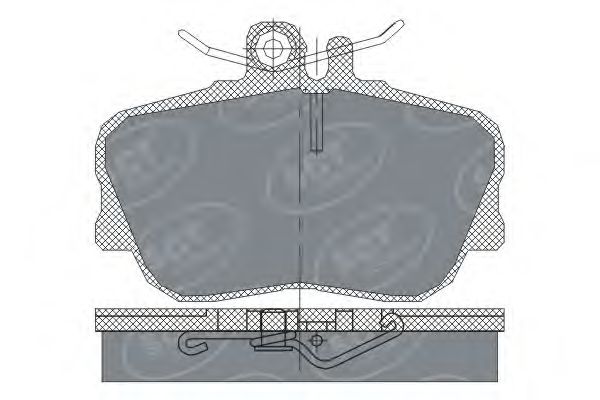 Комплект тормозных колодок, дисковый тормоз SCT Germany SP 234 PR