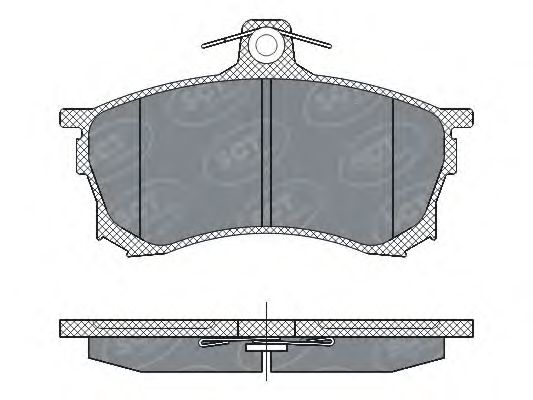 Комплект тормозных колодок, дисковый тормоз SCT Germany SP 268 PR