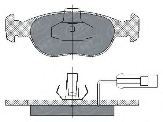 Комплект тормозных колодок, дисковый тормоз SCT Germany SP 291 PR