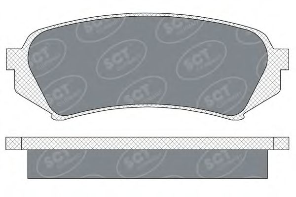 Комплект тормозных колодок, дисковый тормоз NK 22549