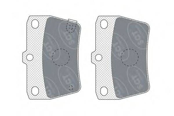 Комплект тормозных колодок, дисковый тормоз SCT Germany SP 309 PR