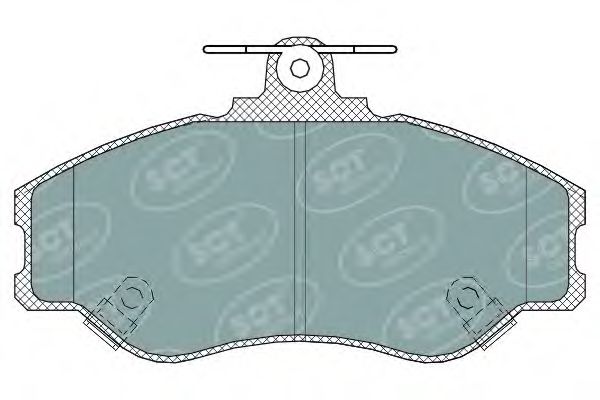Комплект тормозных колодок, дисковый тормоз SCT Germany SP 323 PR