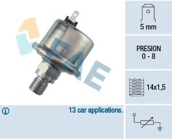 Датчик, давление масла FAE 14970