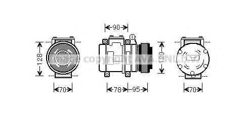 Компрессор, кондиционер AVA QUALITY COOLING AUK028