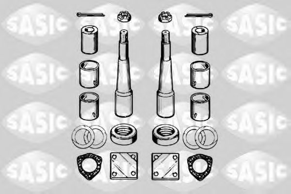 Ремкомплект, шкворень поворотного кулака SASIC T795001