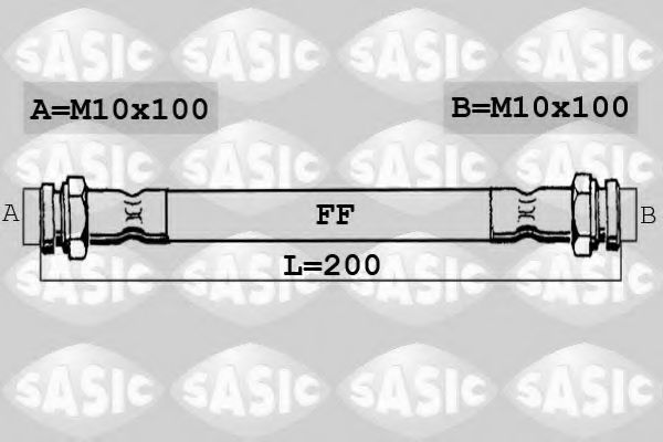Тормозной шланг SASIC 6600034