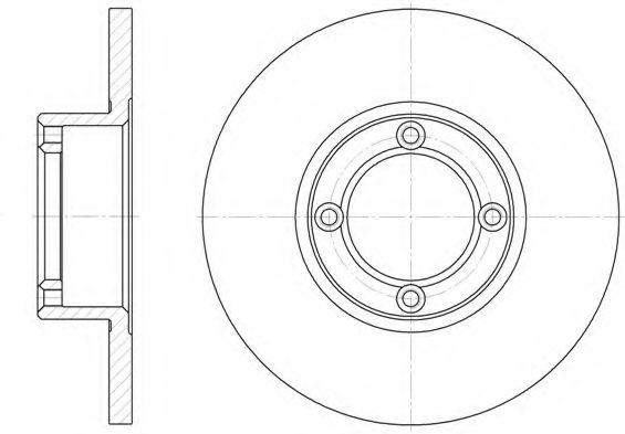 Тормозной диск KAWE 6037 00