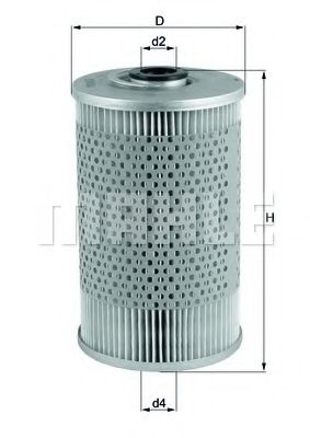 Топливный фильтр MAHLE ORIGINAL KX 37