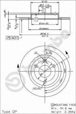 Тормозной диск BRECO BS 7358