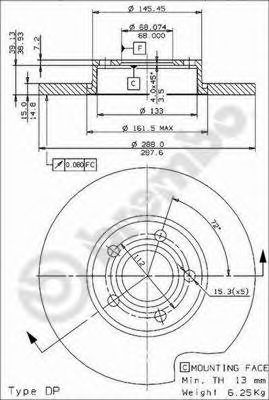 Тормозной диск BRECO BS 7463