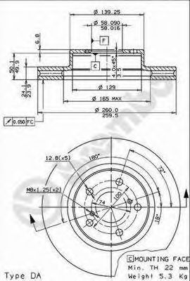 Тормозной диск BRECO BS 8083