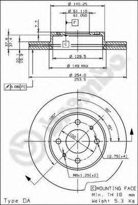 Тормозной диск BRECO BS 8197