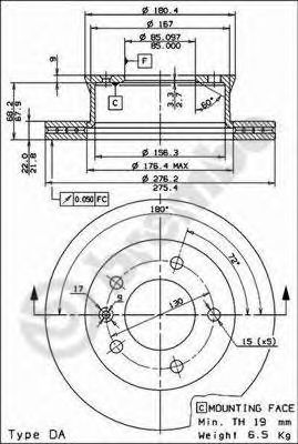 Тормозной диск BRECO BS 8301