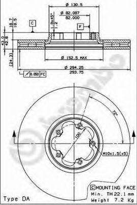 Тормозной диск BRECO BS 8430