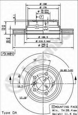 Тормозной диск BRECO BS 8491