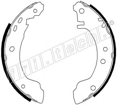 Комплект тормозных колодок fri.tech. 17284