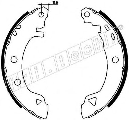 Комплект тормозных колодок RAICAM 7236