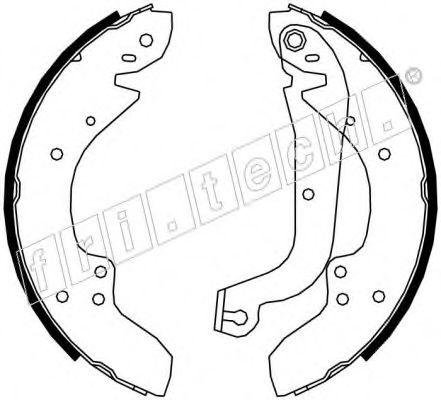 Комплект тормозных колодок fri.tech. 17286