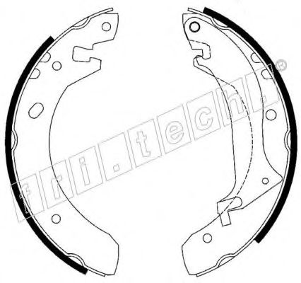 Комплект тормозных колодок fri.tech. 17290