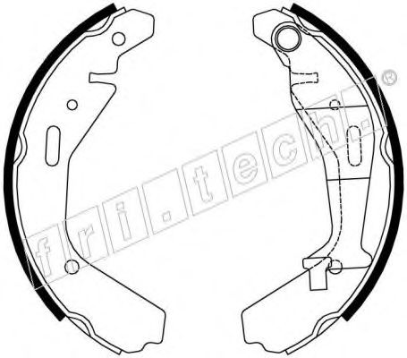 Комплект тормозных колодок fri.tech. 17318