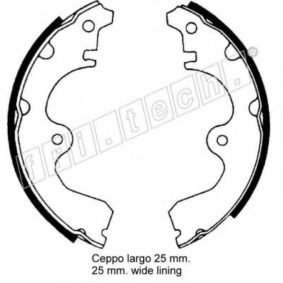 Комплект тормозных колодок fri.tech. 17328