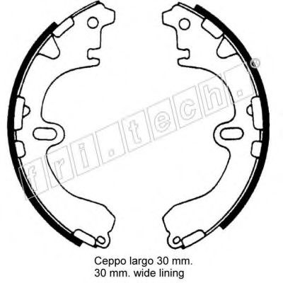 Комплект тормозных колодок fri.tech. 17330