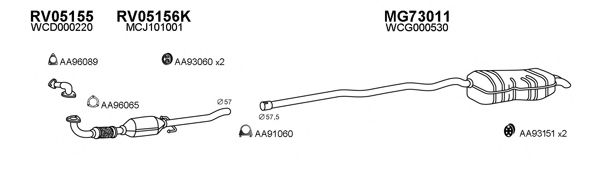 Система выпуска ОГ VENEPORTE 730003