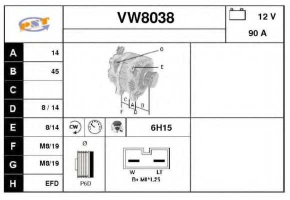 Генератор SNRA VW8038