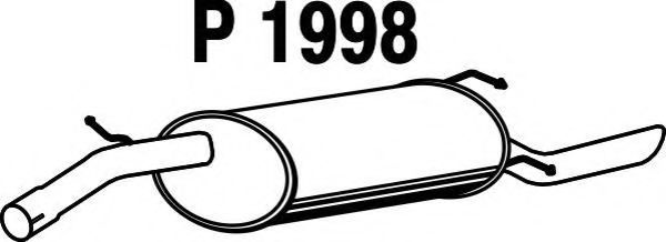 Глушитель выхлопных газов конечный FENNO P1998