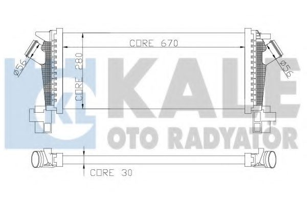 Интеркулер KALE OTO RADYATÖR 344700