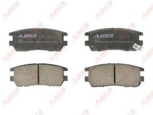 Комплект тормозных колодок, дисковый тормоз ABE C25005ABE