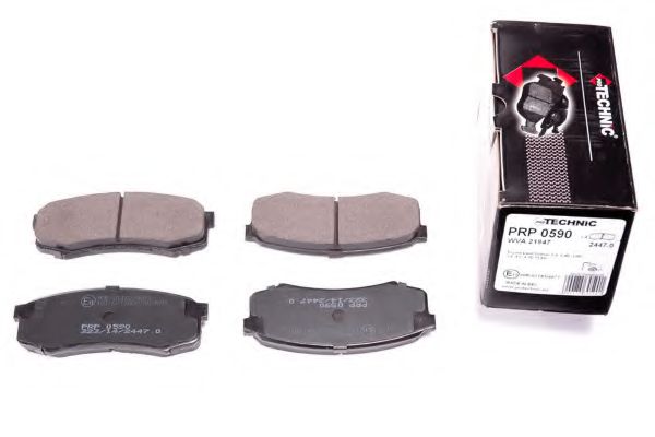 Комплект тормозных колодок, дисковый тормоз PROTECHNIC PRP0590