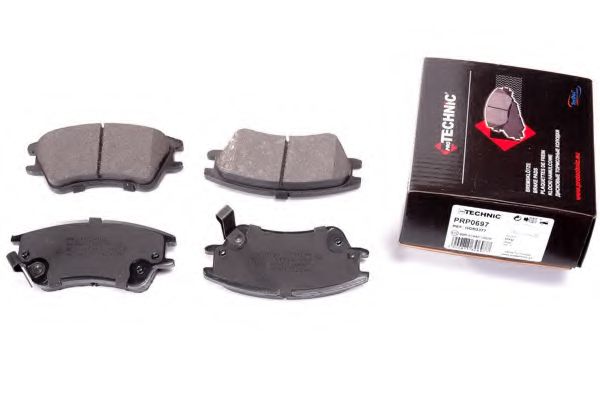 Комплект тормозных колодок, дисковый тормоз PROTECHNIC PRP0697