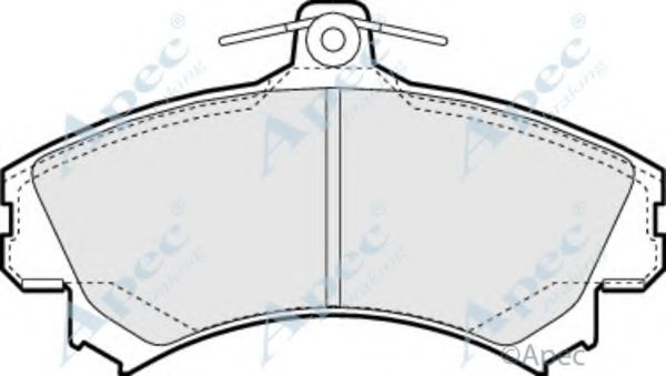 Комплект тормозных колодок, дисковый тормоз APEC braking PAD1366