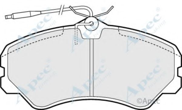 Комплект тормозных колодок, дисковый тормоз APEC braking PAD636