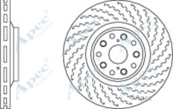 Тормозной диск APEC braking DSK2828