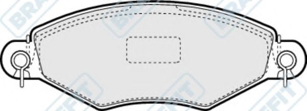 Комплект тормозных колодок, дисковый тормоз APEC braking PD3034