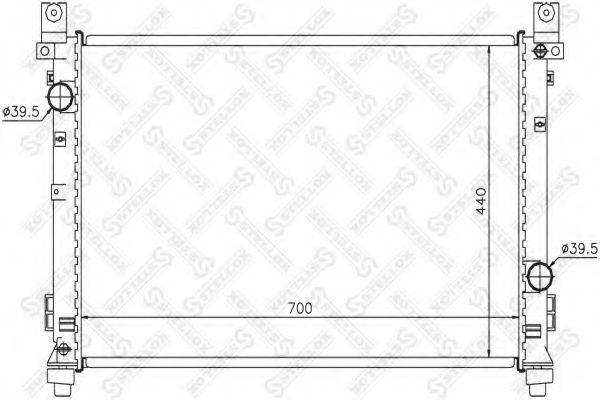 Радиатор, охлаждение двигателя STELLOX 10-25626-SX
