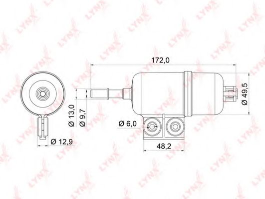 Топливный фильтр LYNXauto LF-536