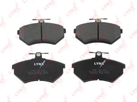 Комплект тормозных колодок, дисковый тормоз LYNXauto BD1214