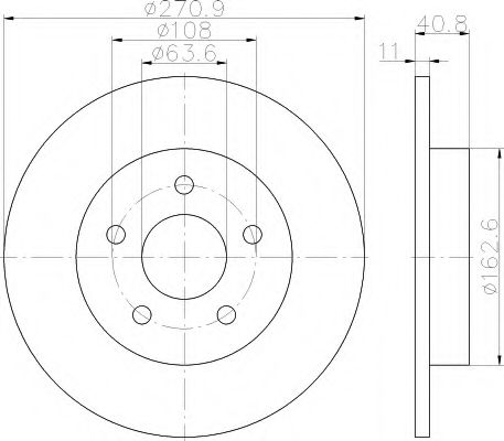 Тормозной диск HELLA PAGID 8DD 355 118-221