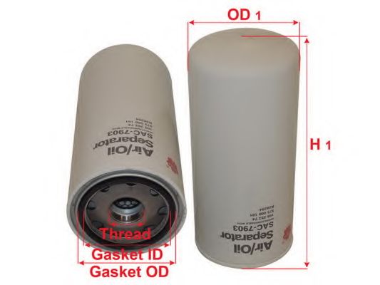 Маслосъемный щиток, вентиляция картера COMPAIR 70291