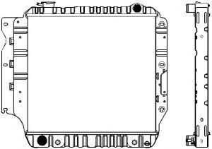 Радиатор, охлаждение двигателя SAKURA  Automotive 1231-0302