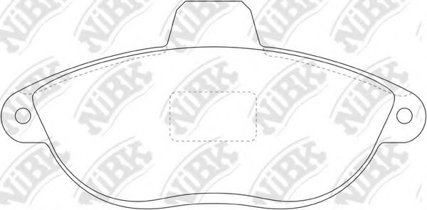 Комплект тормозных колодок, дисковый тормоз NiBK PN0167