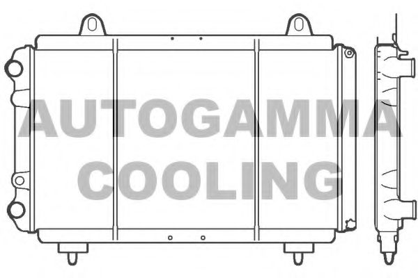 Радиатор, охлаждение двигателя AUTOGAMMA 100035