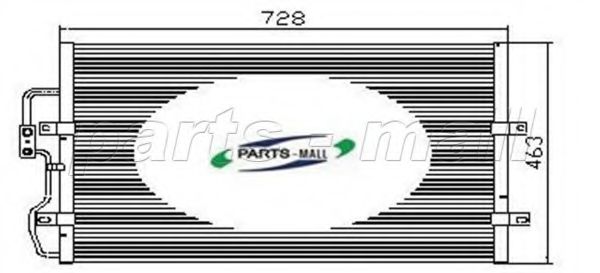 Конденсатор, кондиционер PARTS-MALL PXNCX-007Z