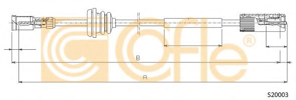 Тросик спидометра COFLE S20003