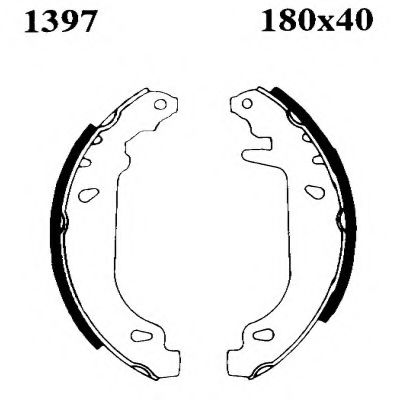 Комплект тормозных колодок BSF 01397