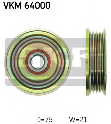 Паразитный / ведущий ролик, поликлиновой ремень SKF VKM 64000